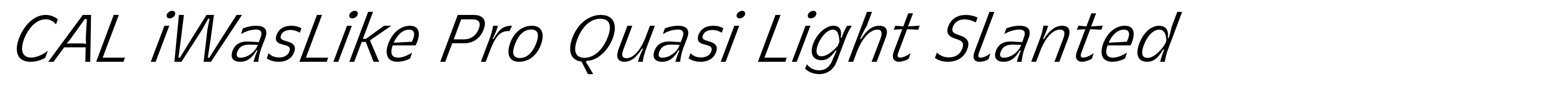 CAL iWasLike Pro Quasi Light Slanted